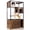 Brown, variant on Aivituvin Cat Litter Box Enclosure with Metal Frame Indoor Cat Furniture Enclosure for Hidden Self-Cleaning Litter Boxes, 27.6" L