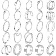 thumbnail image 2 of 18-31 Piezas Anillos de Nudillos para Mujeres Conjuntos de Anillos Apilables Niñas Anillos de Dedo Articulados Vintage Juego de Anillos de Oro para Mujeres Hombres Anillos de Cristal con Flores Tallad, 2 of 4