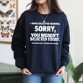 thumbnail image 4 of EcoLoom I Have Selective Hearing You Weren Selected Short Sleeve Long Sleeve Unisex Midweight Crewneck Sweatshirt, 4 of 4