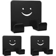 thumbnail image 1 of 3Pcs Razor Holder for Shower, Shaver Hooks Towel Hooks Shower Hooks,Black, 1 of 3