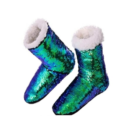 

Difumos 1-2Pair Women Ankle Boots Slippers Plush Shoes Christmas Gifts