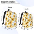 thumbnail image 4 of Xecao Sunflowers for Canvas College Laptop Backpack, Durable Rucksack Travel Notebook Bag School Backpack Book Bag for Men Women, 4 of 8