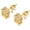 Gold-A, variant on Iced Out Cubic Zirconia Screw Back 18k Gold Plated Round Stud Earrings For Men and Women Hypoallergenic Earring Micropave Hip Hop Jewelry SUETOR