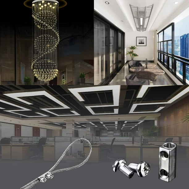 Abrazadera de cable de acero inoxidable YONGSHENG 10 Uds. doble orificio