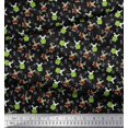 thumbnail image 3 of Soimoi Polyester Crepe Fabric Leaves,Watermelon & Rabbit Kids Fabric Prints by Yard 42 Inch Wide, 3 of 3