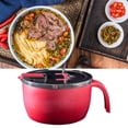 thumbnail image 1 of Cuenco de acero inoxidable BuyWeek para fideos instantáneos con tapa, 1 of 12