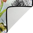 thumbnail image 5 of SKYSONIC 72x48in Flowers Butterflies Area Rug, Garden Watercolor White Non-Slip Floor Carpet for Indoor Living Dining Room and Bedroom Area, 5 of 7