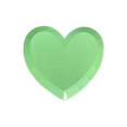 thumbnail image 1 of Green Valentines Day Disposable Tissue Paper Tray Heart Shaped Macaron Monochrome Design For Party Wedding Decoration Green Color Paper 8.9X8.9 Inches, 1 of 7
