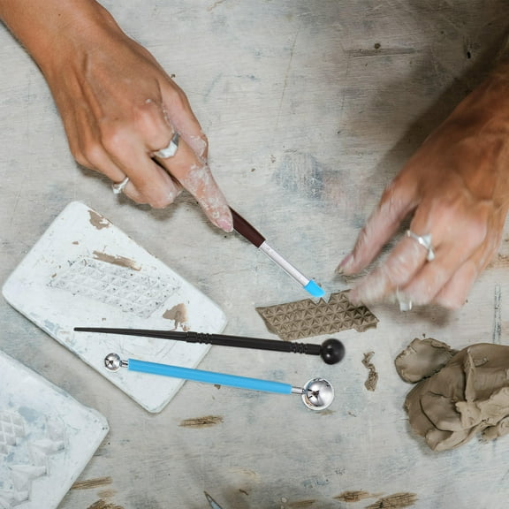 TABLETREANDS 1 Set Clay Making Tools for Beginners in Diy Work with Wood Stainless Steel Acrylic