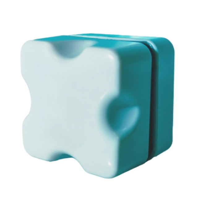 Cepillo magnético para acuarios, cepillo para peceras, cepillo de limpieza antideslizante y depurador de manchas. Azul