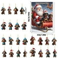 thumbnail image 7 of Christmas Tree 2D Dog Pendants, 24PCS Christmas Acrylic Hanging Cartoon Animals Ornament for Xmas Holiday Party Supply Gifts, 7 of 7