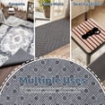 thumbnail image 6 of Jokapy Non-Slip Tufting Cloth Thick Rug Backing Fabric, Non-Skid Thick Rug Pad, 3' x 6', Gray Floral, 6 of 11