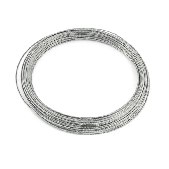 Unique Bargains 1mm Dia 7x7 25M Long Flexible Stainless Steel Wire Cable for Grinder