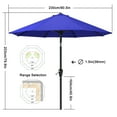 thumbnail image 2 of MASTERCANOPY 7.5ft Patio Market Umbrella with Tilt and Crank, Blue, 2 of 6