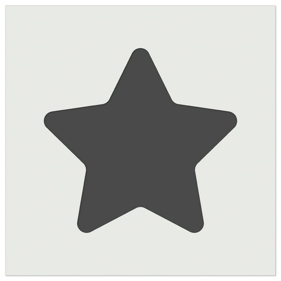 Star Curved Points DIY Cookie Wall Craft Stencil - 5.5 Inch