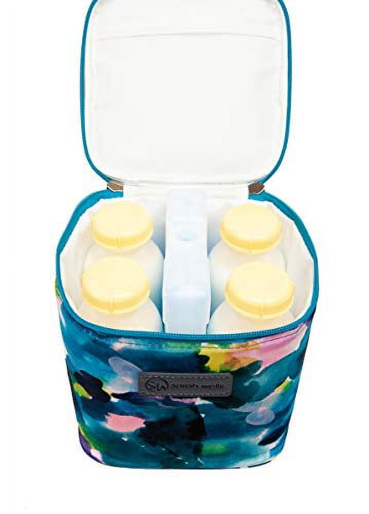 Sarah Wells Cold Gold Breastmilk Cooler with Ice Pack (Aquarelle)