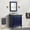 Blue & Gray, variant on MCM 31" Single Rectangle Sink Vanity with Gray Granite Stone in Walnut
