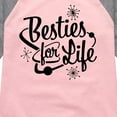 thumbnail image 3 of Instant Message - Besties For Life - Toddler & Youth Girls Raglan Graphic T-Shirt, 3 of 5