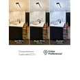 thumbnail image 5 of ETI 4 ft. x 6 in. Runden Black Modern LED Flush Mount Ceiling Light, 300 Lumen, 3CCT Color Preference, Dimmable, 120 Volt, C05015402A, 5 of 8