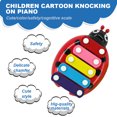 thumbnail image 3 of Amerteer Ladybug Knocking On Piano Toys Baby Child Kid 5-Note Knocking Xylophone Musical Toys Wisdom Development Beetle Early Education Musical Instrument Beetle, 3 of 6