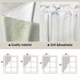 thumbnail image 3 of Sage Green Ombre Mountain Kitchen Window Curtains, Swag Curtains Valance for Bedroom Living Room Bathroom, Nature Abstract Art Marble Rod Pocket Window Treatment Curtain Block Drapes 2 Panels 36"x63", 3 of 9