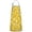 Orange Slices White, variant on Yellow Lemon Slices Yellow Pattern Apron-Garden Aprons for Women with Pockets-Cotton Linen Waterproof Kitchen Cooking Gardening Aprons Adjustable for Kitchen,Cooking,BBQ and Salon 33x27 Inch