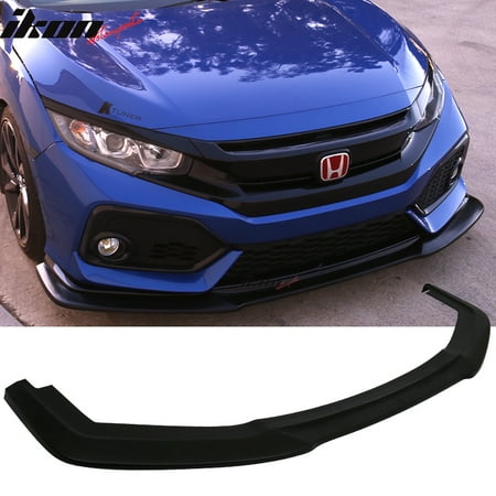 Compatible with 17-20 Honda Civic Hatchback 5Dr Sport GT Style Front Bumper Lip - PU