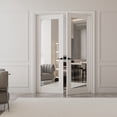 thumbnail image 2 of 56" X 80" Interior Mirrored French Doors Primed Double French Doors With Hardware Kit Handles, 2 of 8
