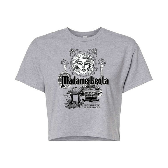 Disney - Haunted Mansion Parks Attraction - Madame Leota - Juniors Cropped Cotton Blend T-Shirt