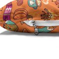 thumbnail image 4 of Autumn Pet Bed, Seasonal Items Pumpkin Bonfire Owls Doodle Themed Fall Season Print, Resistant Pad for Dogs and Cats Cushion with Removable Cover, 24" x 39", Burnt Sienna and Multicolor, by Ambesonne, 4 of 4