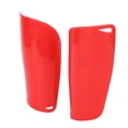 thumbnail image 2 of Espinilleras de fútbol de tamaño pequeño, espinilleras compactas y cómodas para niños y adolescentes, color rojo, 2 of 5