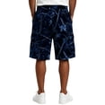 thumbnail image 6 of Delconic Men Realistic Tree Branch Camo Quick Dry Casual Cargo Shorts Skin Friendly Elastic Waist Deep Storage Side Pockets Short Trousers For Spring Summer Daily Blue S, 6 of 6