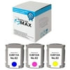 SuppliesMAX Remanufactured Replacement for HP DesignJet 500/510/800/815/820 Inkjet Combo Pack (C/M/Y) (69 ML) (NO. 82) (NO.82CMY)