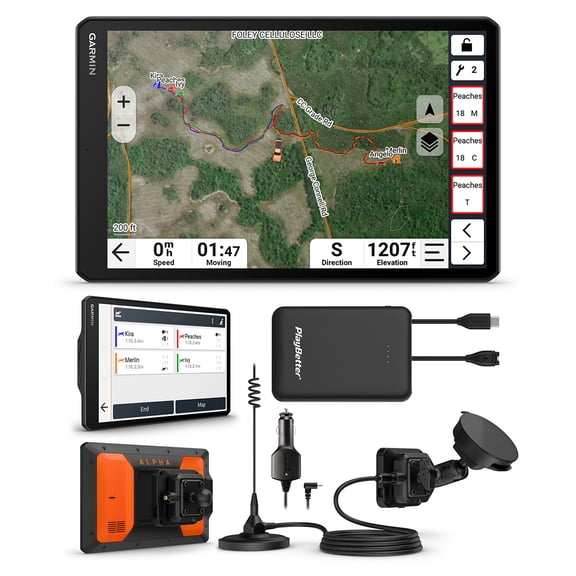 Garmin Alpha XL in-Vehicle Dog Tracking GPS Navigator Bundle with PlayBetter 5000mAh Portable Charger