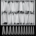 thumbnail image 4 of 120Pcs/Box Women Nail Extension Tip, ABS V-Shaped Ultra Thin Transparent Manicure Extension Tips for Nail Art DIY, 4 of 7