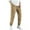 Khaki, variant on Plebaso Cargo Jogger Pants for Men Drawstring Casual Joggers Mens Outdoor Sports Trousers with Pockets