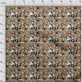 thumbnail image 4 of oneOone Georgette Viscose Orange Fabric Asian Japanese Koi Fish Craft Projects Decor Fabric Printed by The Yard 42 Inch Wide, 4 of 4