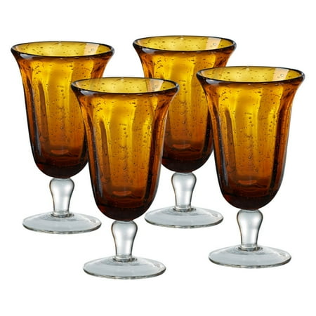 Footed Goblet - Artland Savannah Bubble Goblet - Set of 4