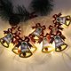 thumbnail image 2 of Lámparas LED de Navidad de copos de nieve de Santa Claus, luces LED de decoración con batería, atractivas, 2 of 4