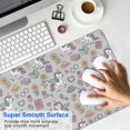 thumbnail image 4 of Long Mouse Pads for Desk,Gray Cartoon Winged Unicorn Floral Book Desk Mats on Top Of Desks, Desk Mouse Pad Extra Large with 3mm Non-Slip Base and Stitched Edge for Gaming,Work,Home 31.5"x11.8", 4 of 5