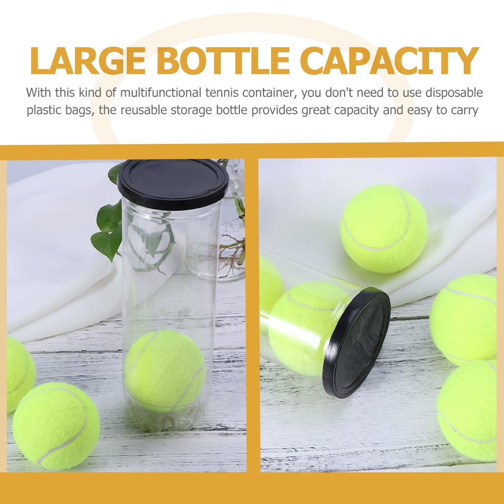 KAKOWELY Tennis Ball Storage Solution Transparent 9Pcs 8.3X3X3In