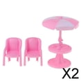thumbnail image 1 of Juego de sillas y mesa de té para jardín, muebles en miniatura para casa de muñecas, paquete de 2-4 unidades, 1/12 2 piezas, 1 of 8