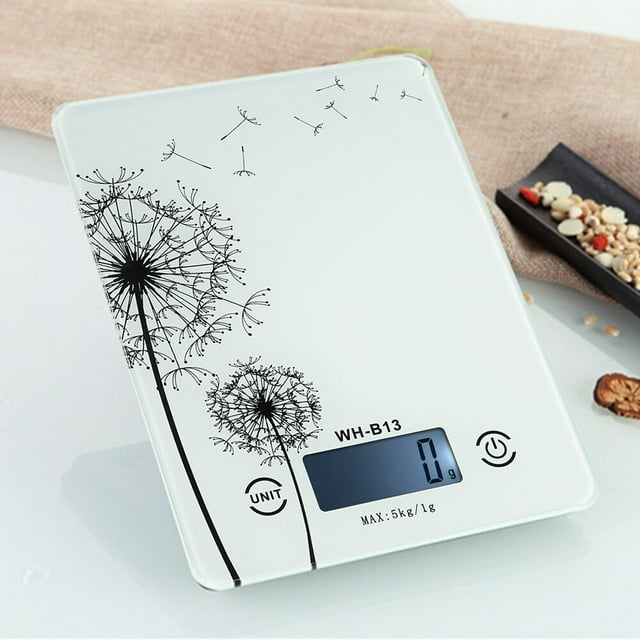 Amdohai 5KG/1G Accurate Touch Screen LCD Backlight Digital Kitchen Food Scale G/LB/OZ Electronic Weight Balance for Baking Cooking Tare Function