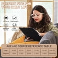 thumbnail image 6 of OCCI CHIARI Clear Reading Glasses for Women 6.00 Square Oversized Readers 100 150 200 250 300 350 400 500 600(Clear, 6.0), 6 of 8