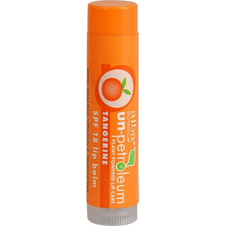 Alba Un-Petroleum Lip Balm with SPF 18 Tangerine -- 0.15 ...