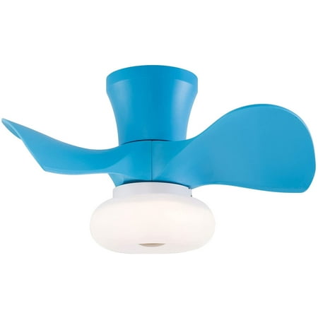 

TFCFL 22 Inch Acrylic Ceiling Fan Light Reverse Function W/ Remote Blue