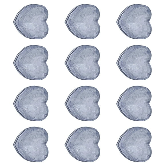 12PCS Heart LED Light Water Activated Flashing Decorations for Beverage Cocktails Drink Colorful Accessories