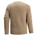 thumbnail image 5 of Fgnfyis Work Jackets for Men Knitted Cardigan Sweater Button up Long Sleeve Lightweight Soft Yarn Fabric Winter Coats for Men Khaki L, 5 of 9