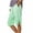 A Green, variant on Women's Shorts Women's Summer Loose Straight Leg Pants With Pockets Side Slit Buttons Five Quarter Pants Black S