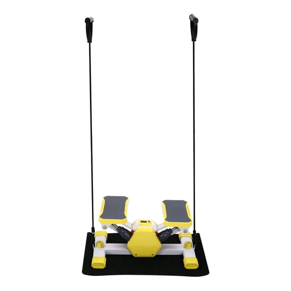 Home Workout Mini Steppers for Men&Women Exercise Steppers for Exercise with LCD Screen Mini Stair Stepper 330.69lbs Yellow